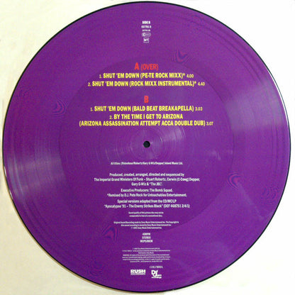 Public Enemy : Shut 'Em Down (Remix) (12", Ltd, Pic)