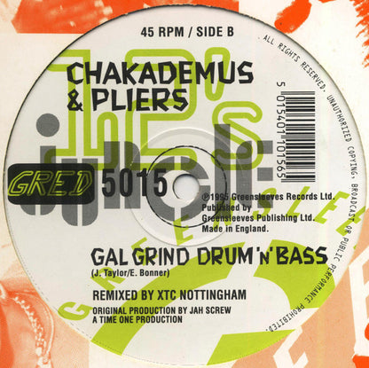 Chakademus & Pliers* : Gal Wine Junglist Grind (12", Single)