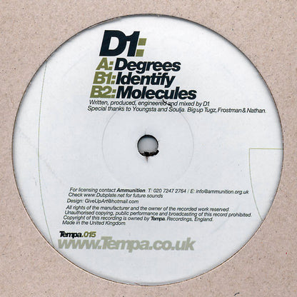 D1 : Degrees (12")