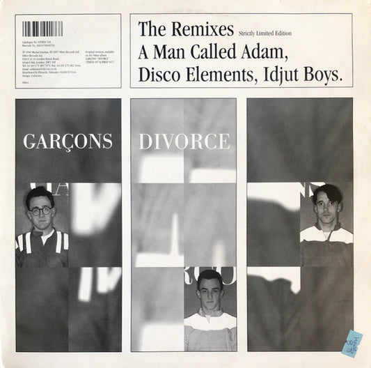 Garçons : Divorce (The Remixes) (12", Ltd)