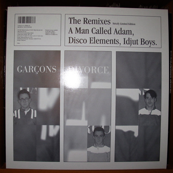 Garçons : Divorce (The Remixes) (12", Ltd)
