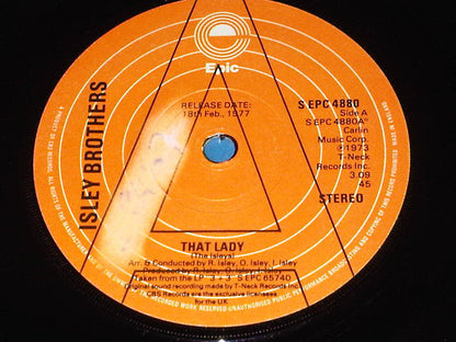 The Isley Brothers : That Lady / Summer Breeze (7", Promo, RE)