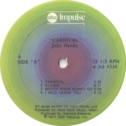 John Handy : Carnival (LP, Album)