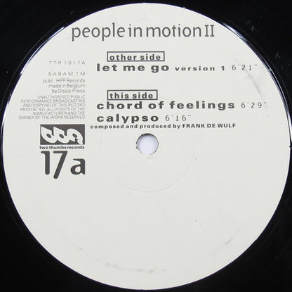Frank De Wulf : People In Motion II (12")