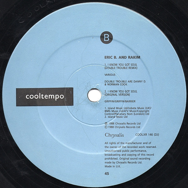 Eric B. And Rakim* : I Know You Got Soul (Derek On Eric Remix) (12")