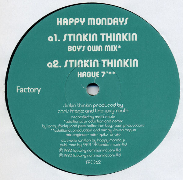 Happy Mondays : Stinkin Thinkin (12")