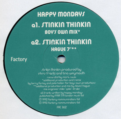 Happy Mondays : Stinkin Thinkin (12")