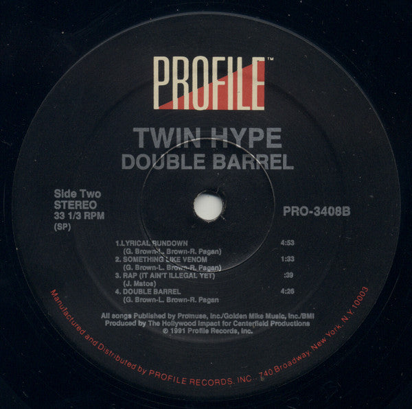 Twin Hype : Double Barrel (EP) (12", EP)