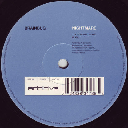Brainbug : Nightmare (12", Single)