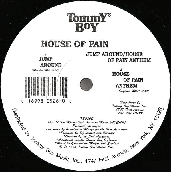 House Of Pain : Jump Around / House Of Pain Anthem (12", RE)