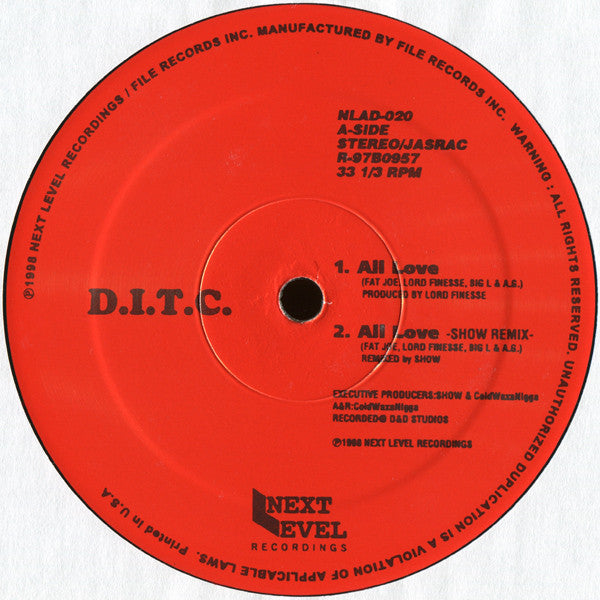 D.I.T.C. : All Love (12")