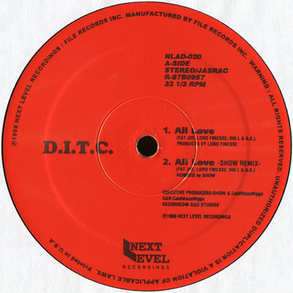 D.I.T.C. : All Love (12")