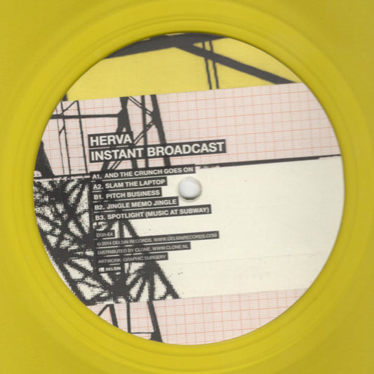 Herva : Instant Broadcast (2x12", Album, Ltd, Yel)