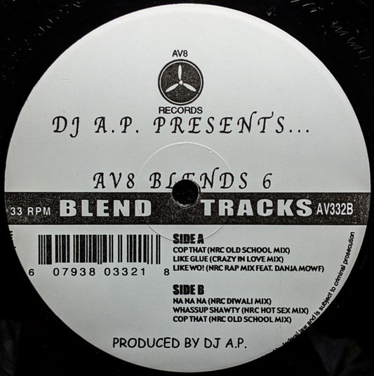 DJ A.P. : Av8 Blends Vol. 6 (12")