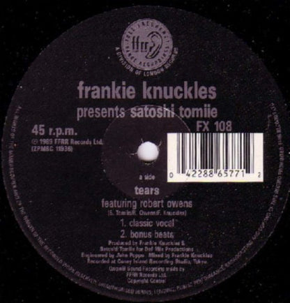 Frankie Knuckles Presents Satoshi Tomiie : Tears (12")