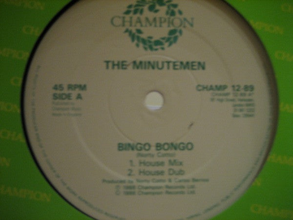 The Minutemen : Bingo Bongo (12")