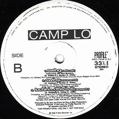 Camp Lo : Luchini AKA (This Is It) / Swing (12", Promo)