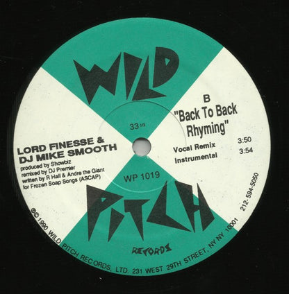 Lord Finesse & DJ Mike Smooth : Strictly For The Ladies / Back To Back Rhyming (12")