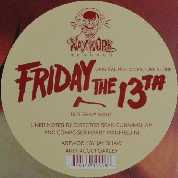 Harry Manfredini : Friday The 13th (Original Motion Picture Score) (LP, Album, Ltd, RE, Gre)