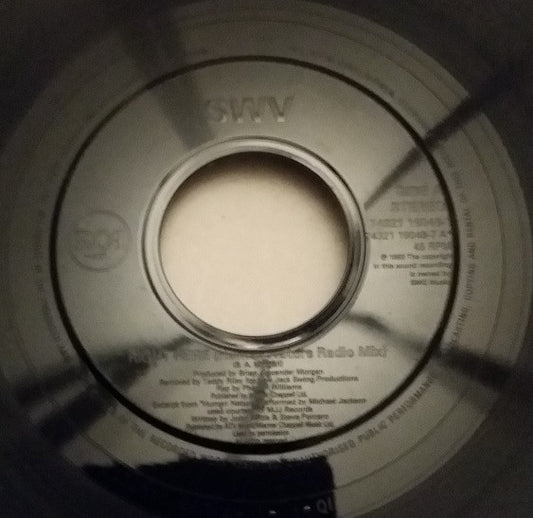 SWV : Right Here (7", Single, Jukebox)