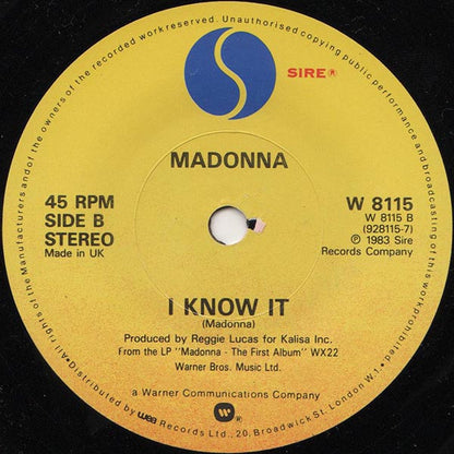 Madonna : The Look Of Love (7", Single, Pap)