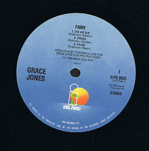 Grace Jones : Fame (LP, Album, P/Mixed, Gat)