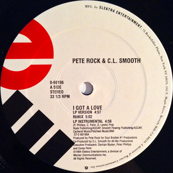 Pete Rock & C.L. Smooth : I Got A Love (12", Single)