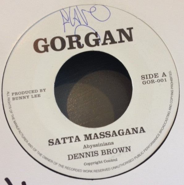 Dennis Brown, Big Joe : Satta Massagana / In The Ghetto (7", RE)