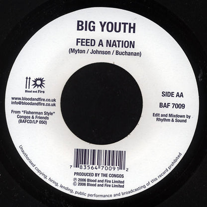 The Congos / Big Youth : Fisherman (Edit) / Feed A Nation (7")