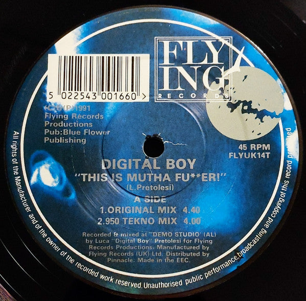 Digital Boy : This Is Mutha F**ker! (12")