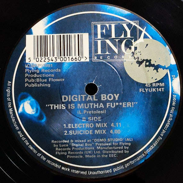 Digital Boy : This Is Mutha F**ker! (12")