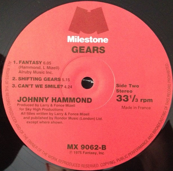 Johnny Hammond : Gears (LP, Album, RE, RM)