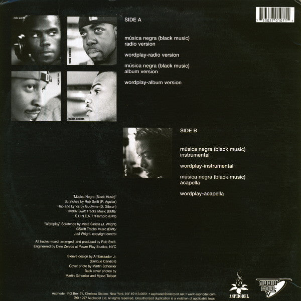 The X-Men : Música Negra (Black Music) / Wordplay E.P. (12", EP)