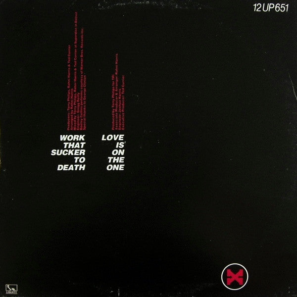 Xavier (2) : Work That Sucker To Death / Love Is On The One (12")