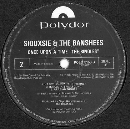 Siouxsie & The Banshees : Once Upon A Time / The Singles (LP, Comp)
