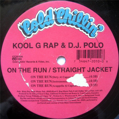 Kool G Rap & D.J. Polo : On The Run (12")