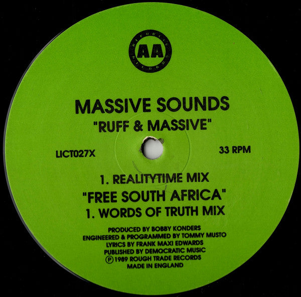 Massive Sounds : Free South Africa (12")