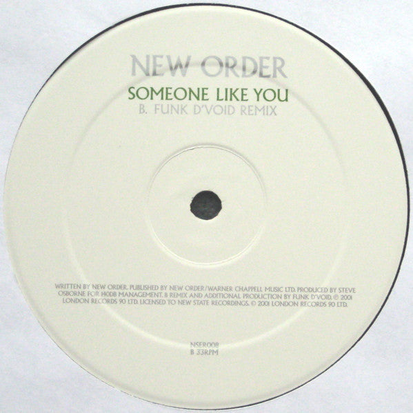 New Order : Someone Like You (12", RE)