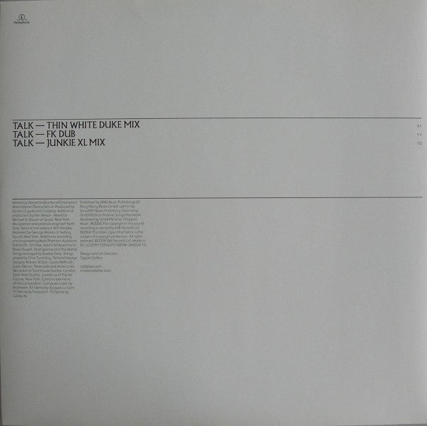 Coldplay : Talk - The Remixes (12", Single)