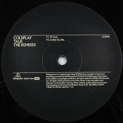 Coldplay : Talk - The Remixes (12", Single)