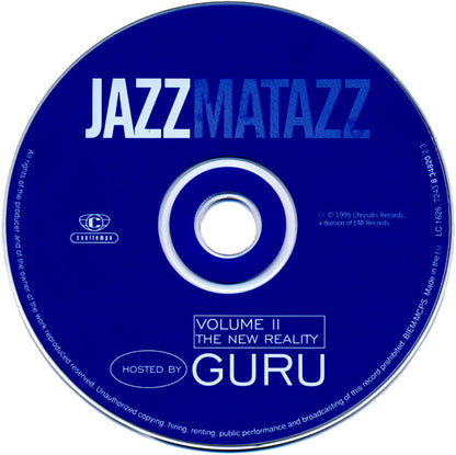 Guru : Jazzmatazz Volume II: The New Reality (CD, Album)