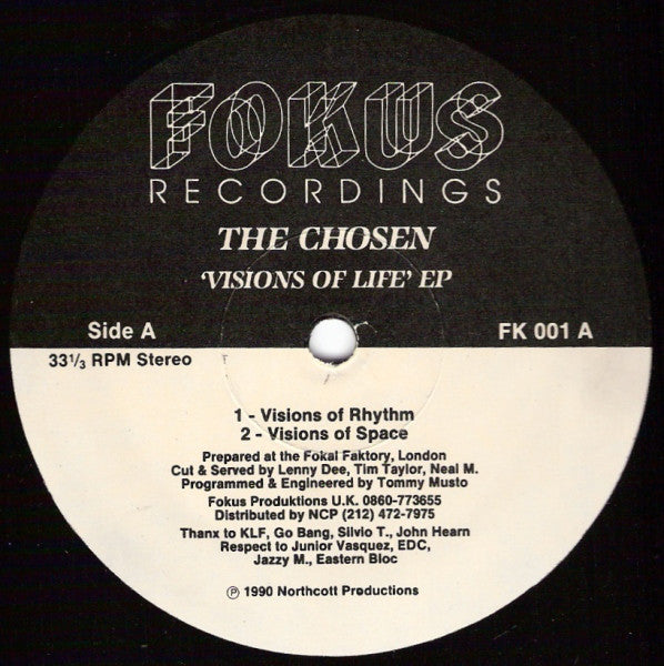 The Chosen : Visions Of Life EP (12", EP)