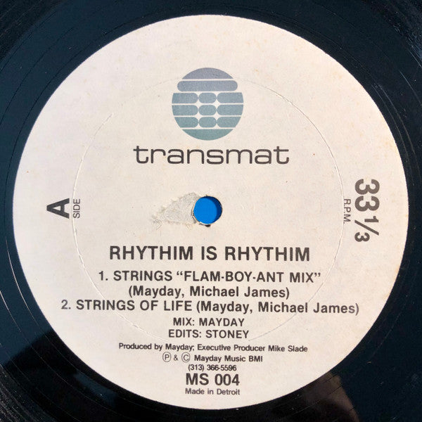 Rhythim Is Rhythim : Strings Of Life (12", Sil)