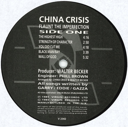 China Crisis : Flaunt The Imperfection (LP, Album, Gre)