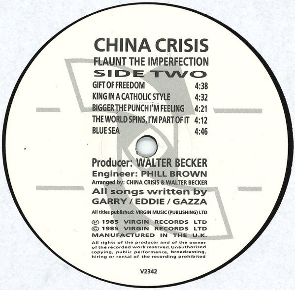 China Crisis : Flaunt The Imperfection (LP, Album, Gre)
