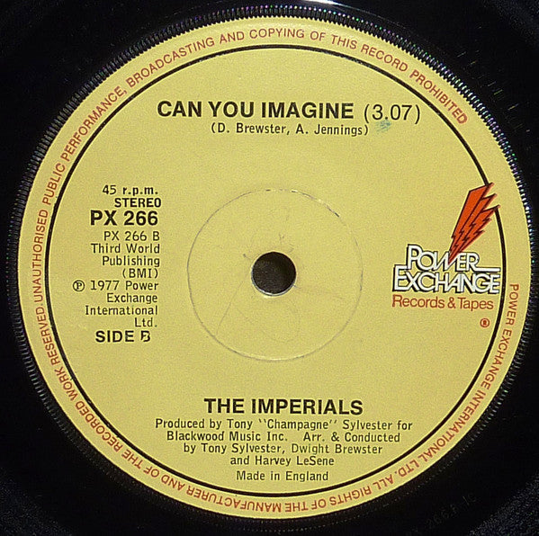 The Imperials : Who's Gonna Love Me (7", Single, Sol)