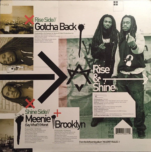 Rise & Shine (3) : Gotcha Back (12")