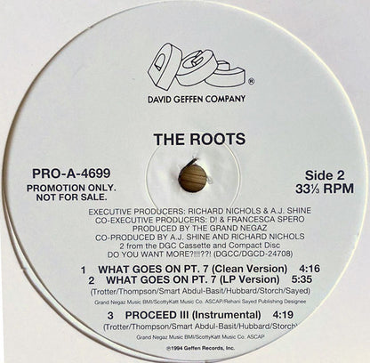 The Roots : Proceed (Pts 1&3) (12", Promo)