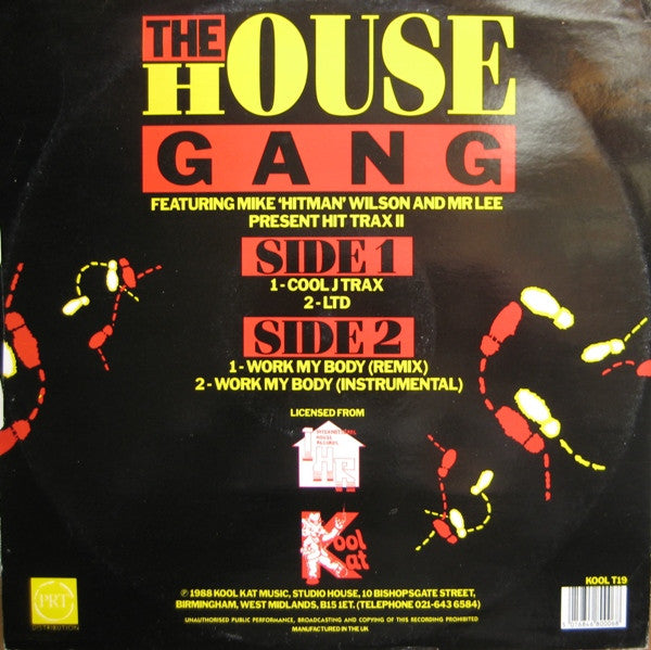 The House Gang Featuring Mike 'Hitman' Wilson* & Mr Lee* : Hit Trax II (12")