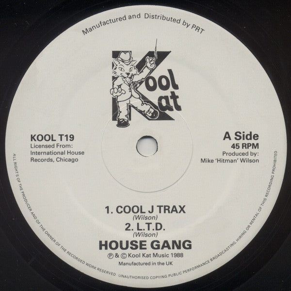 The House Gang Featuring Mike 'Hitman' Wilson* & Mr Lee* : Hit Trax II (12")